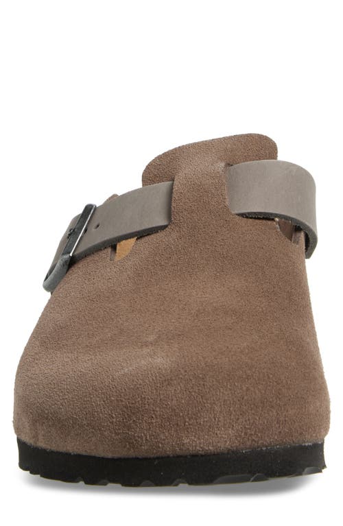 Birkenstock Men's Boston Clogs In Gray In Concrete Gray/iron