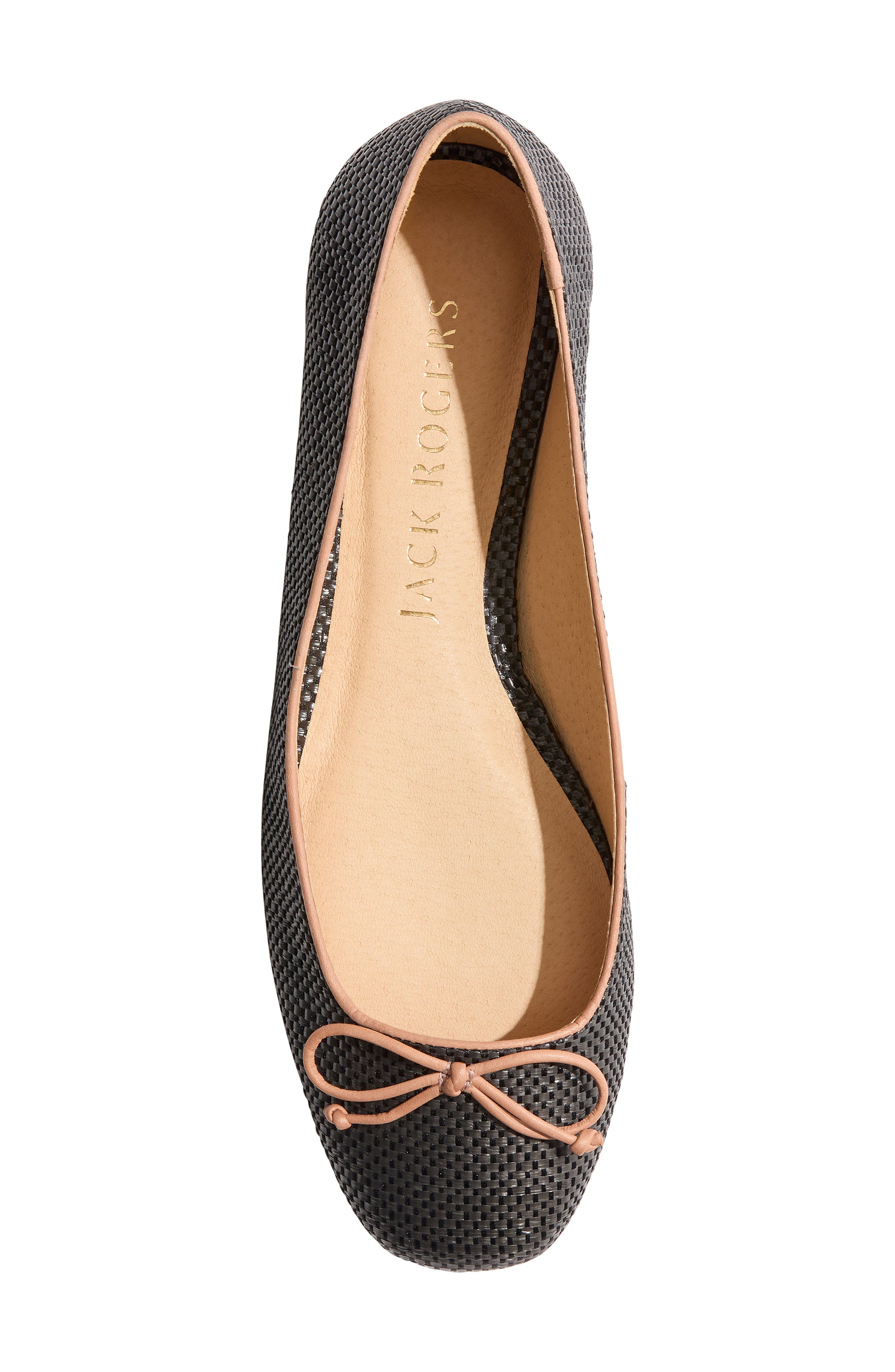Jack Rogers Kenlyn Basket Weave Rattan Ballet Flat, Alternate, color, 
