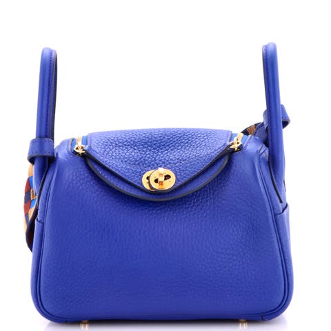 Lindy Quadrille Bag Clemence with Canvas Mini