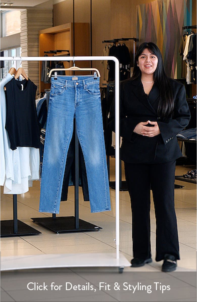 Hiker Hover Mid Rise Slim Straight Leg Jeans, sales video thumbnail