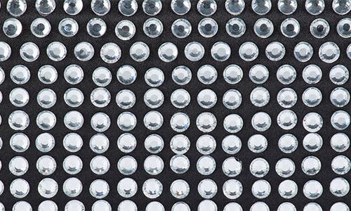 Olga Berg Caydence Hot Fix Crystal Clutch In Metallic