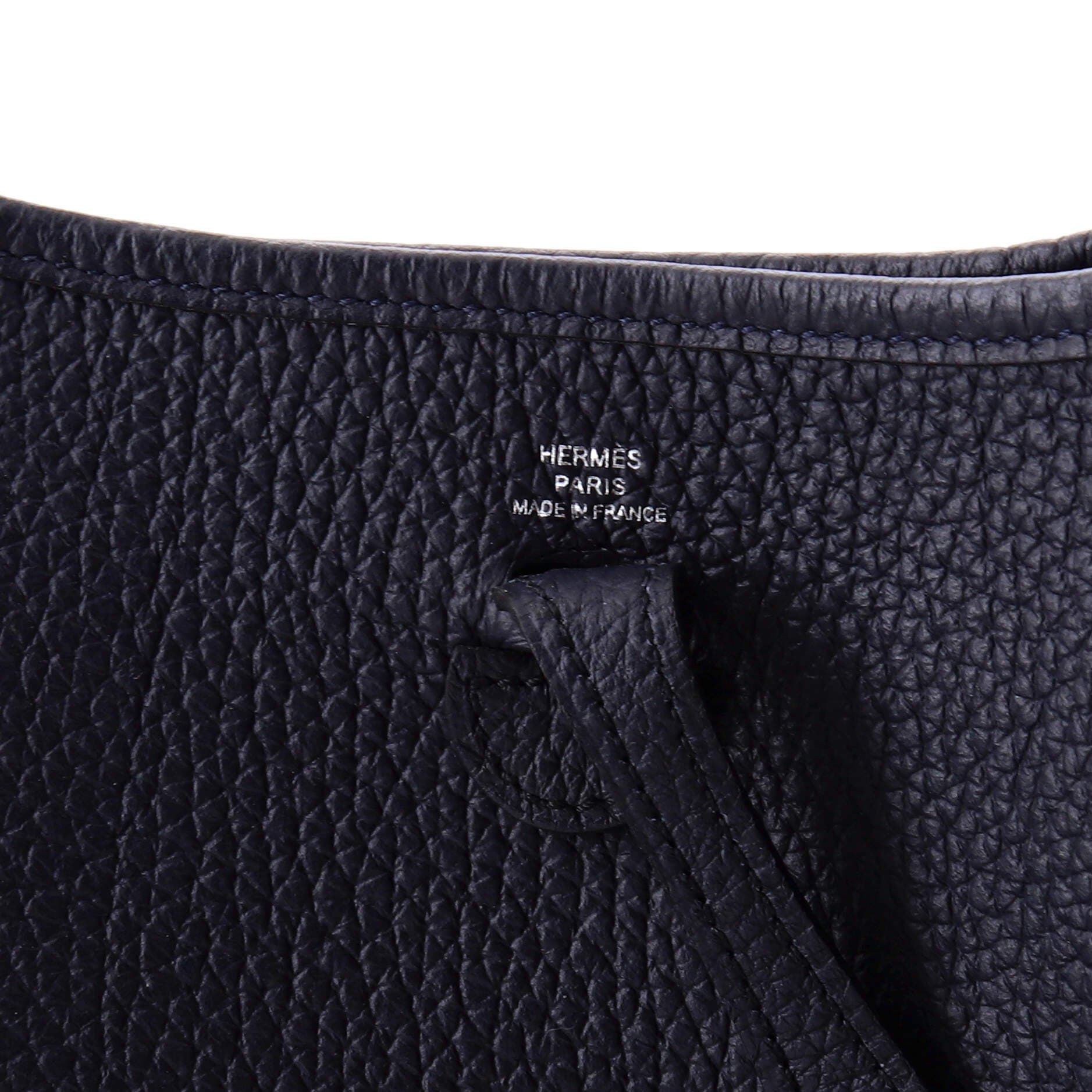 Pre-Owned Hermes Evelyne Bag Gen III Clemence TPM, Alternate, color, Bleu Indigo