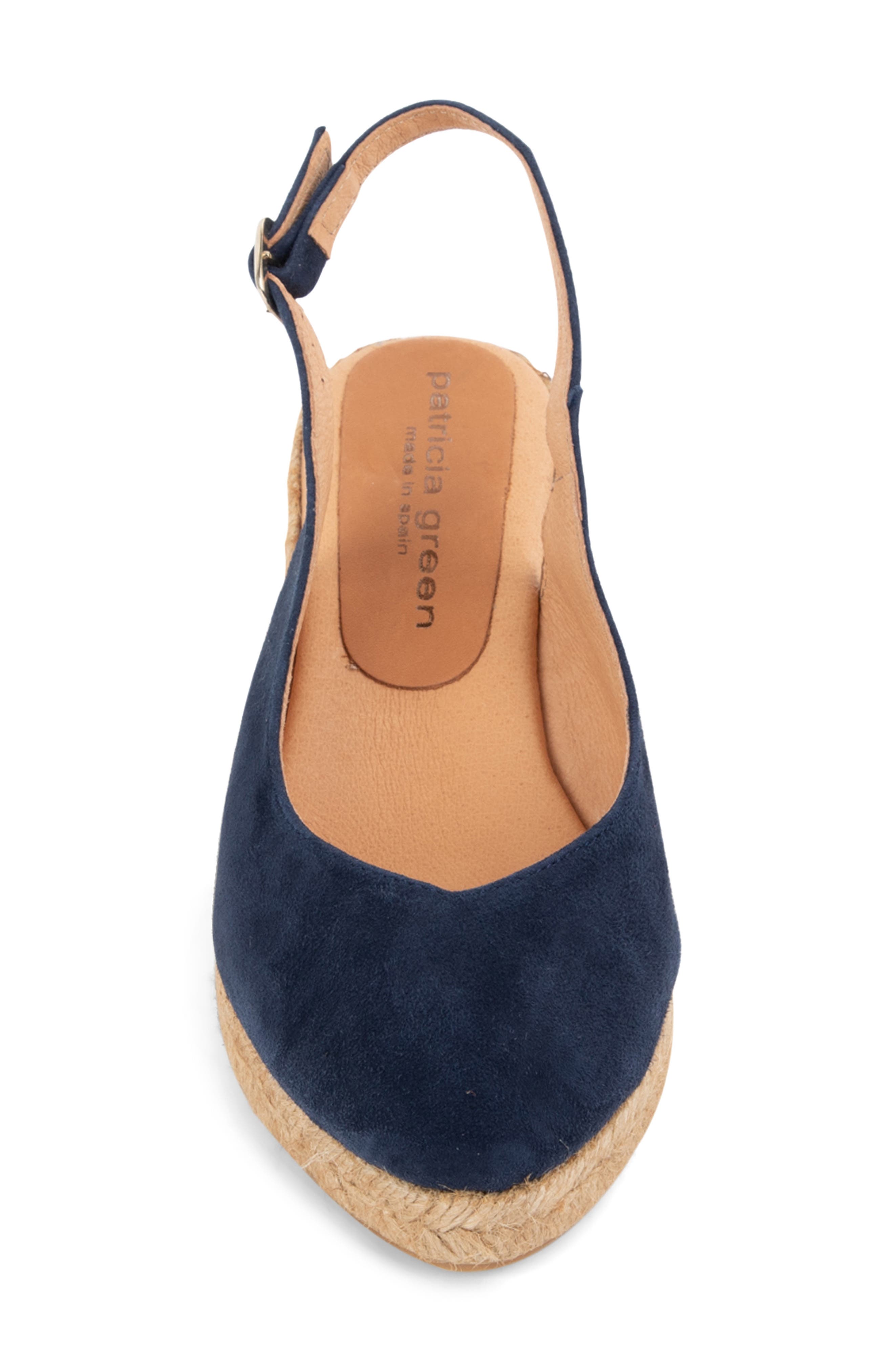Poppy Slingback Espadrille Wedge, Alternate, color, NAVY
