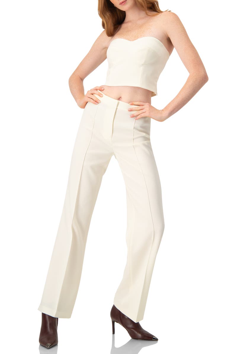 IVONNE Solid Natural Tube Crop Top, Alternate, color, Natural