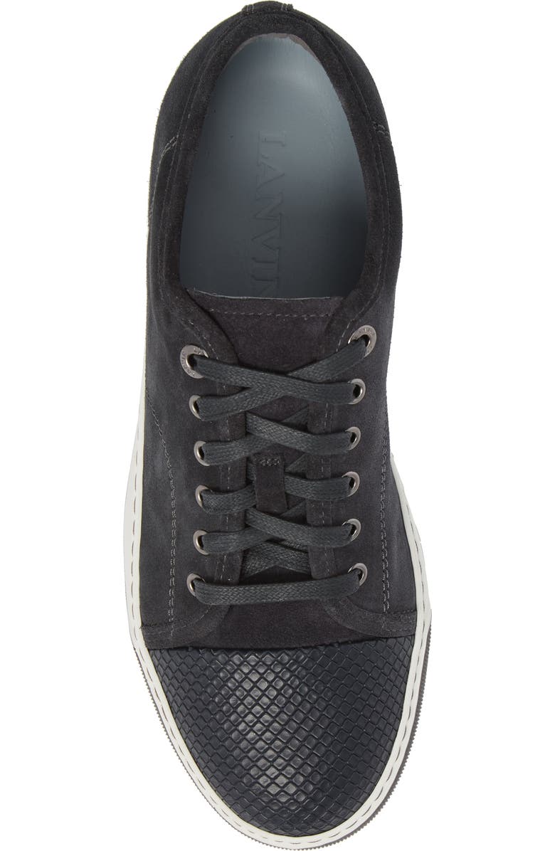 Lanvin Classic Textured Cap Toe Sneaker, Alternate, color,