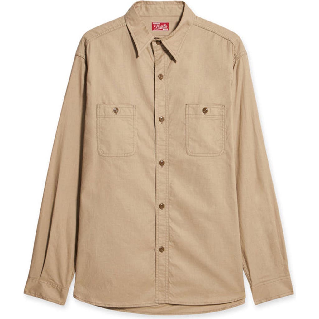 Fortela Otero Cotton Shirt In Gold