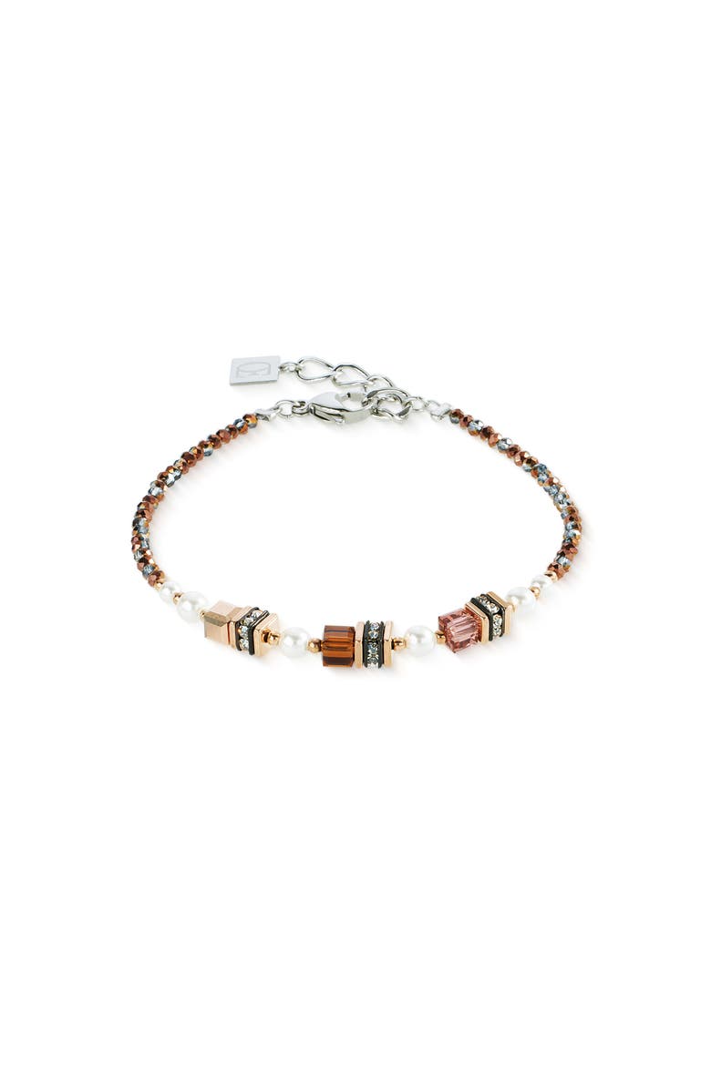Princess Earth Glow  Bracelet, Main, color, Rose Gold - Brown
