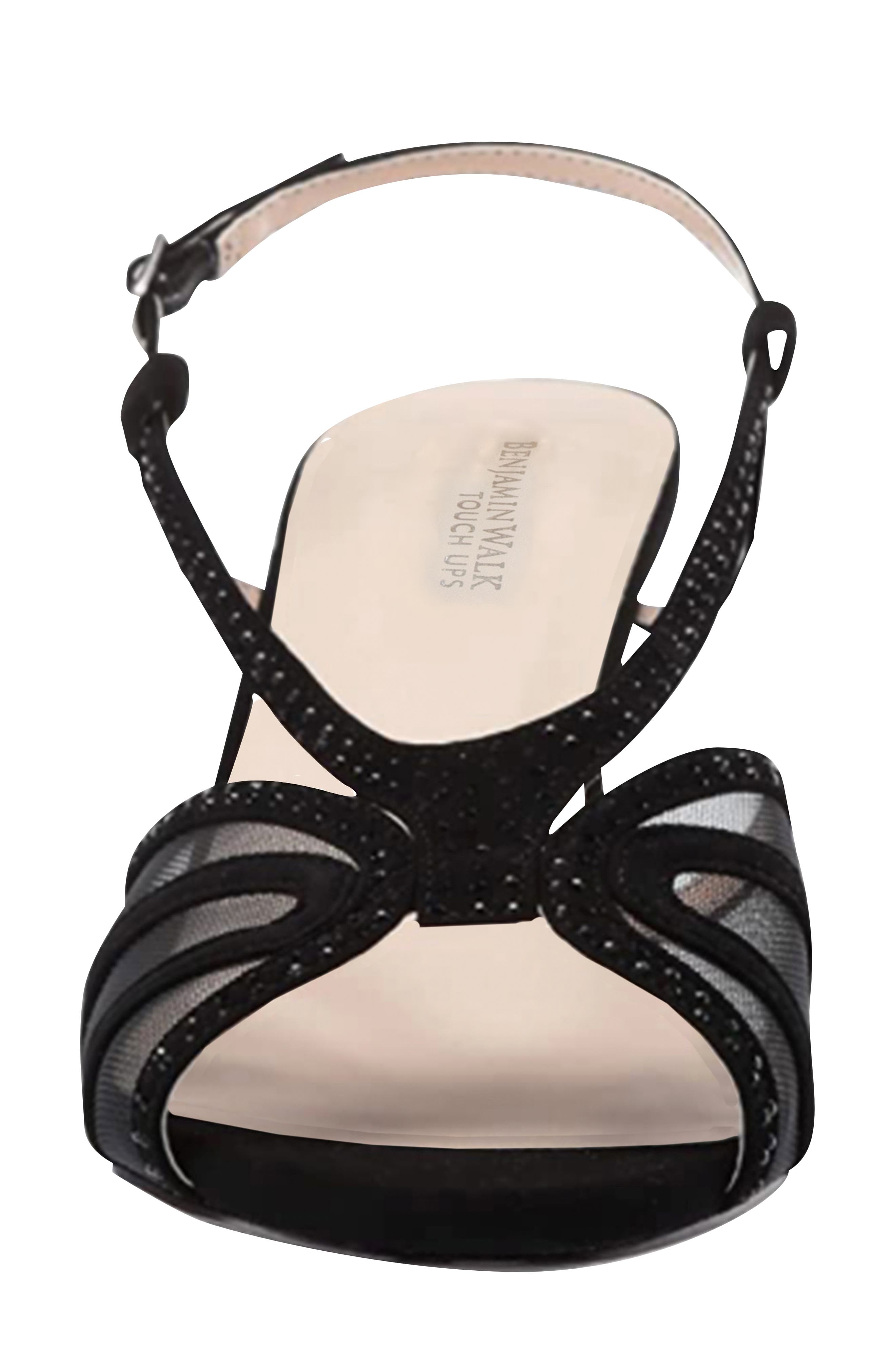 Touch Ups Clara Strappy Sandal, Alternate, color, Black