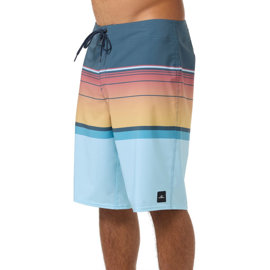 O'neill Lennox Stripe Board Shorts In Gray