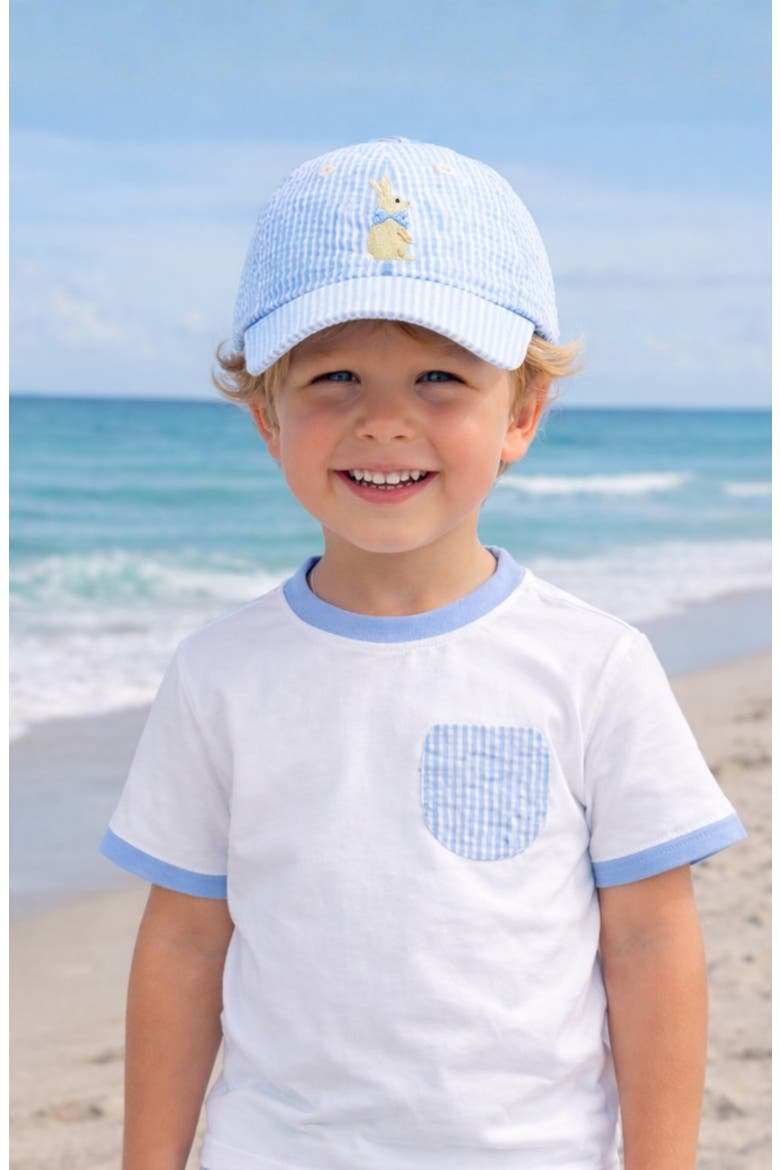 Bunny Baseball Hat, Alternate, color, Blue