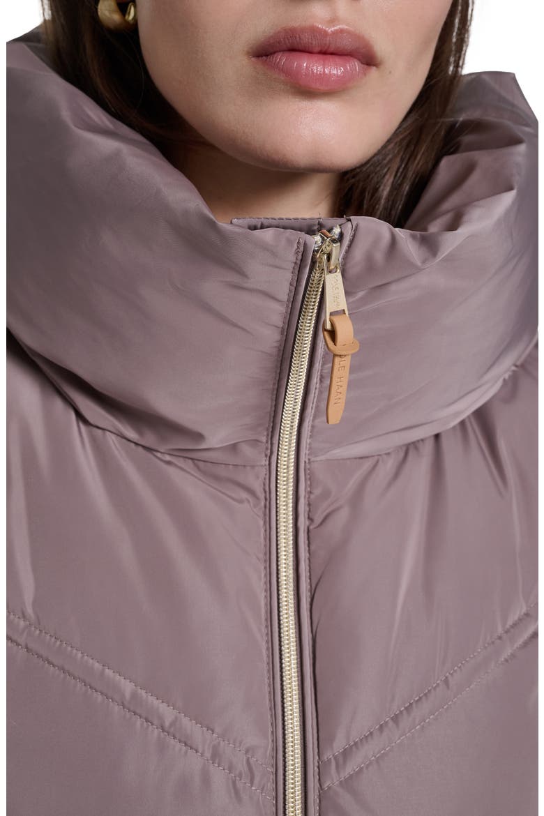 Water Repellent Down & Feather Fill Puffer Jacket, Alternate, color, CASHEW