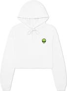 Dalix Alien Cropped Fleece Hoodie