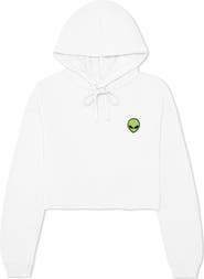 Dalix Alien Cropped Fleece Hoodie