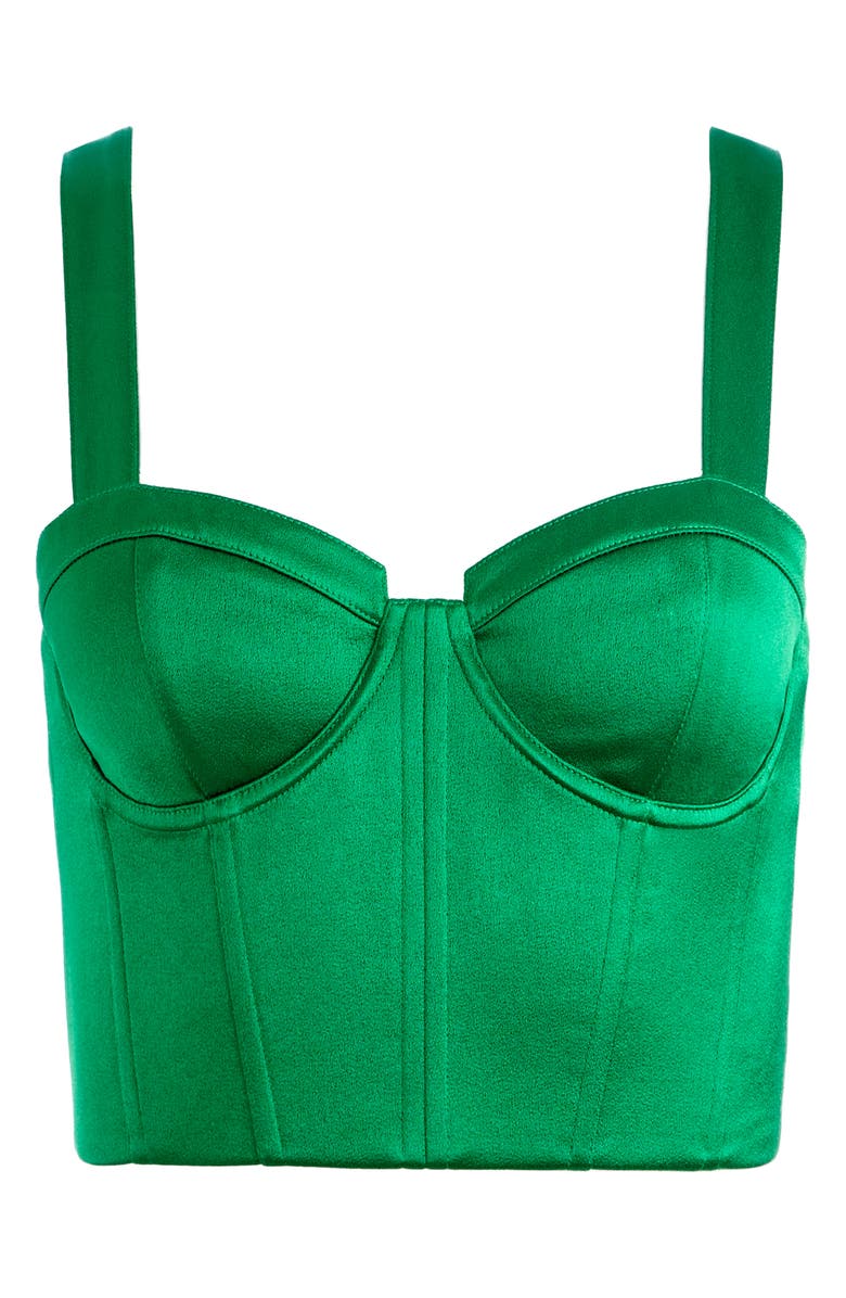 Alice + Olivia Jeanna Bustier Crop Top, Alternate, color, 