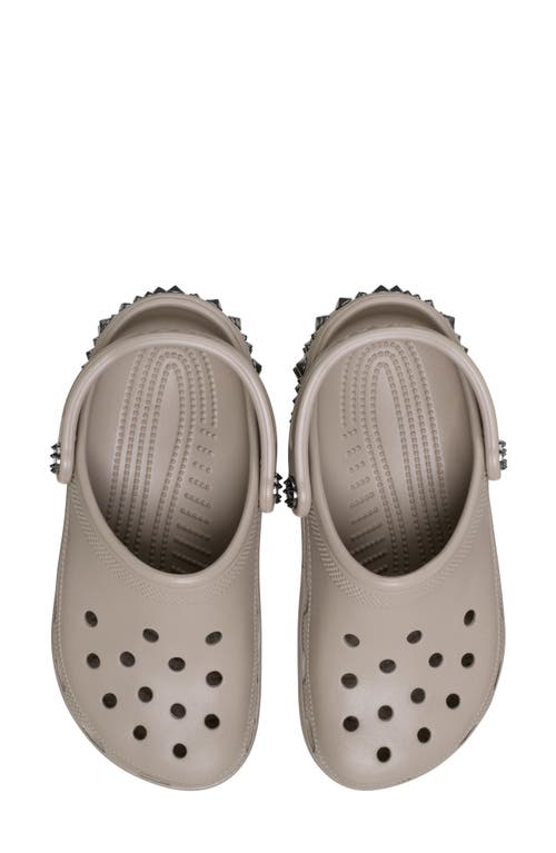 Crocs Studded Classic Clog In Brown