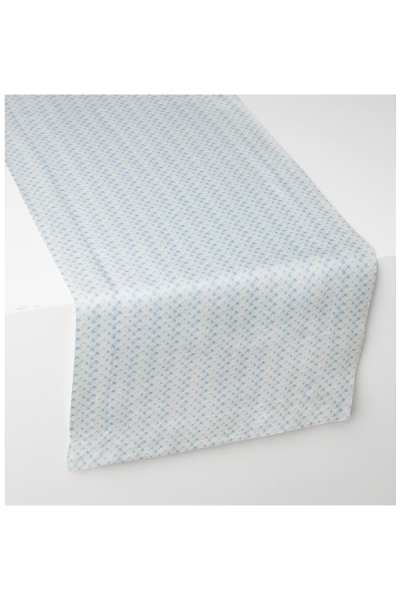 Abruzzo Floral Linen Table Runner, Alternate, color, BLUE