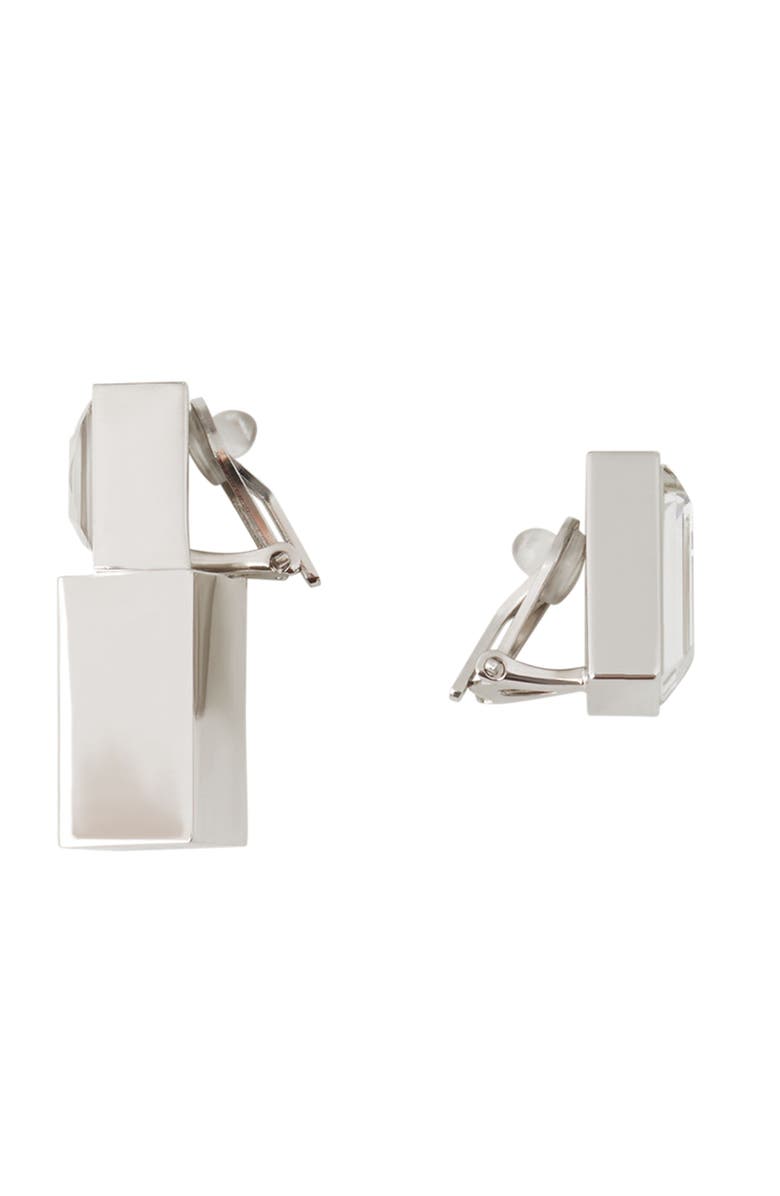 Lanvin Rhythmique Asymmetrical Earrings, Alternate, color, Silver