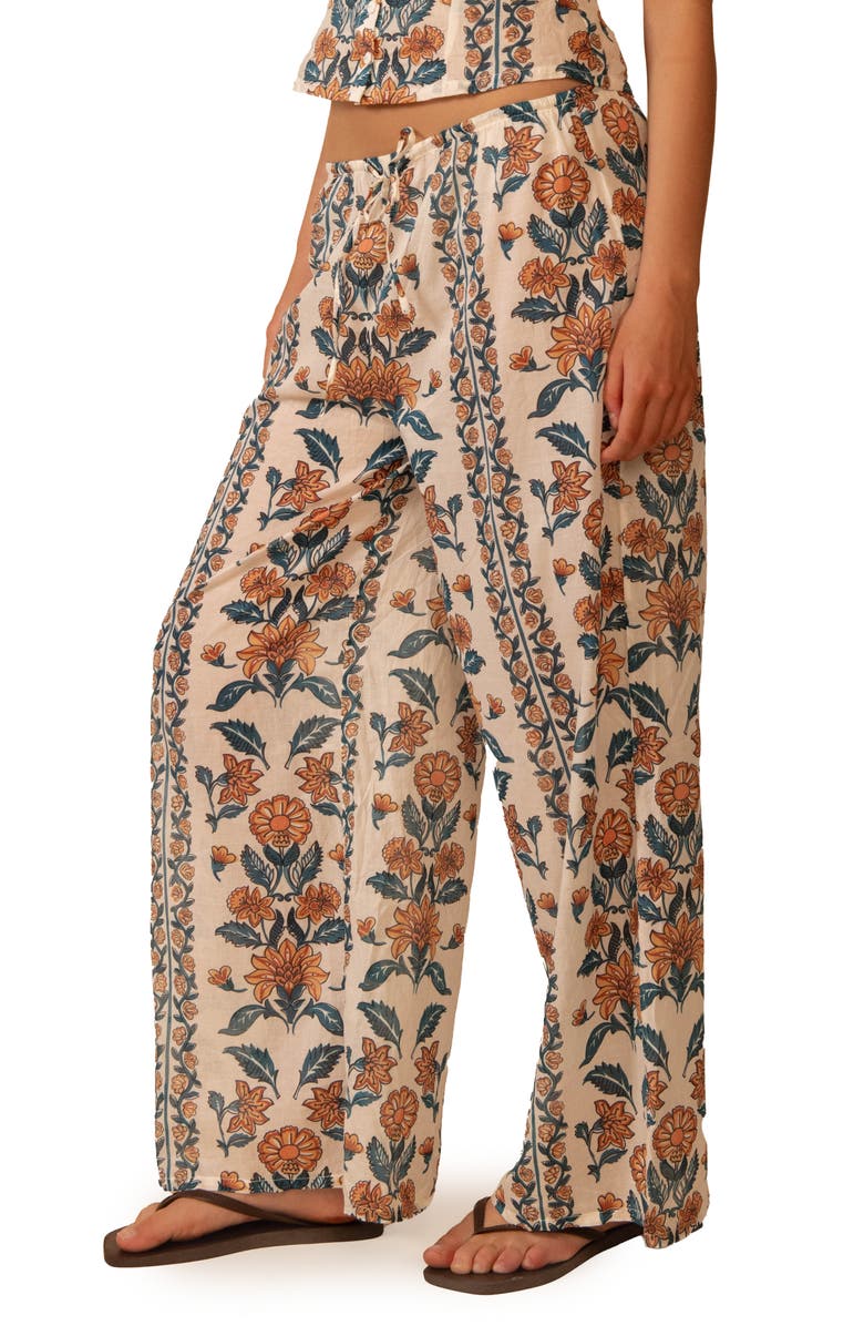 MONTCE Winona Floral Wide Leg Cotton Cover-Up Pants, Alternate, color, Winona Floral
