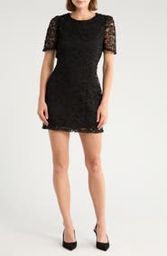 NSR Angelique Puff Sleeve Lace Minidress