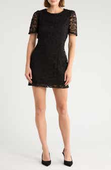 NSR Angelique Puff Sleeve Lace Minidress