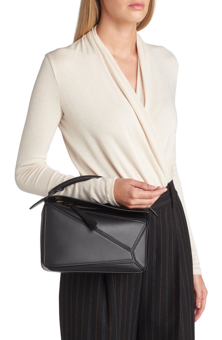 Loewe Small Puzzle Leather Bag, Alternate, color,