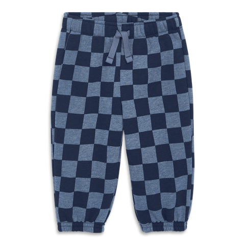 Baby Cozy Fleece Sweatpant In Checkerboard