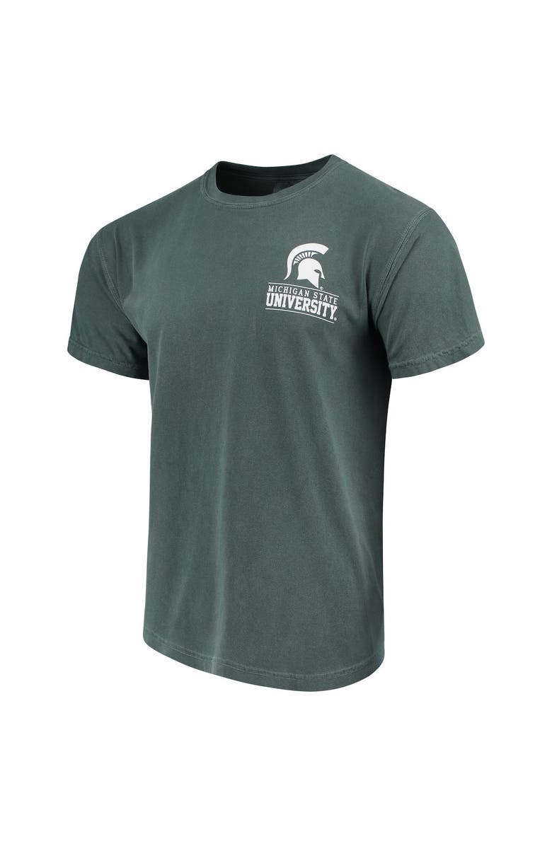 IMAGE ONE Men's Green Michigan State Spartans Comfort Colors Campus Icon T-Shirt, Main, color, 