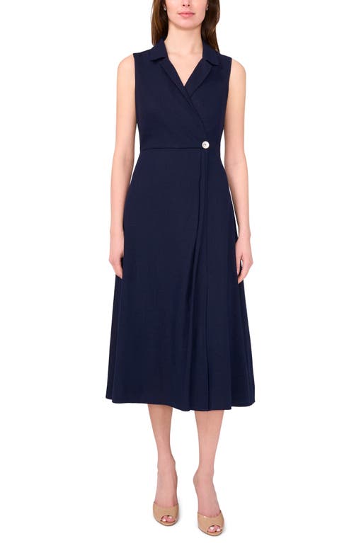 Halogenr Halogen(r) Wrap Front Sleeveless Midi Dress