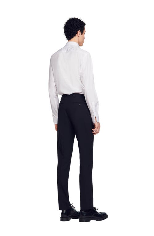 Sandro New Delta Elasticated Trousers In Black