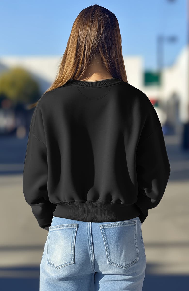 Dalix Butterfly Relaxed Sweatshirt, Alternate, color, Black