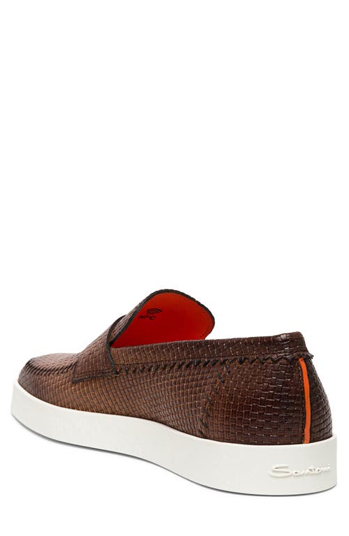 Santoni Dowdy Loafer In Brown