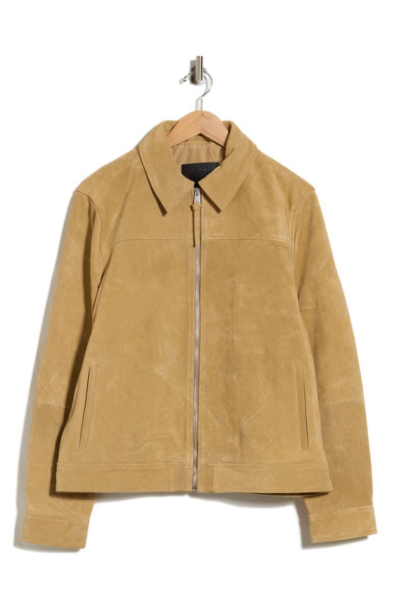 Rhone Suede Jacket, Main, color, DESERT BROWN