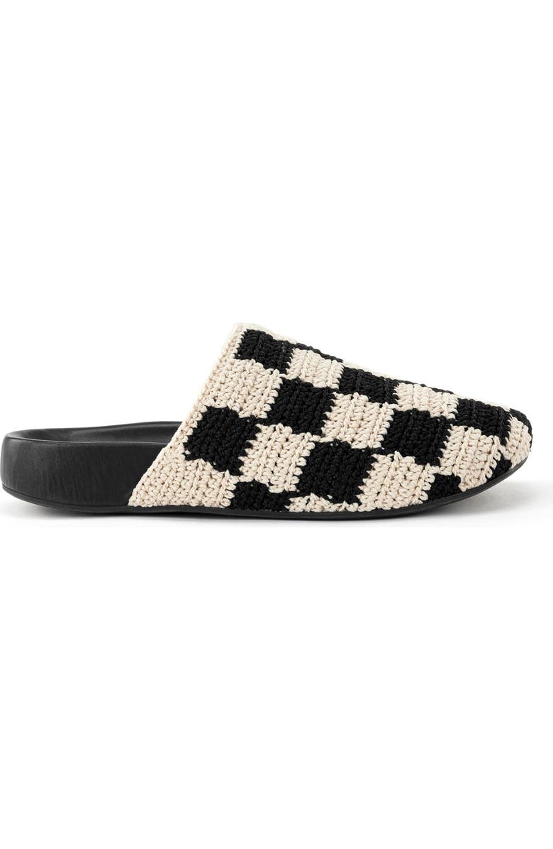 The Sak Bolinas Crochet Clog Shoe, Alternate, color, Black Check