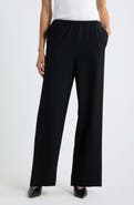 Nordstrom Wool Blend Pull On Wide Leg Pants