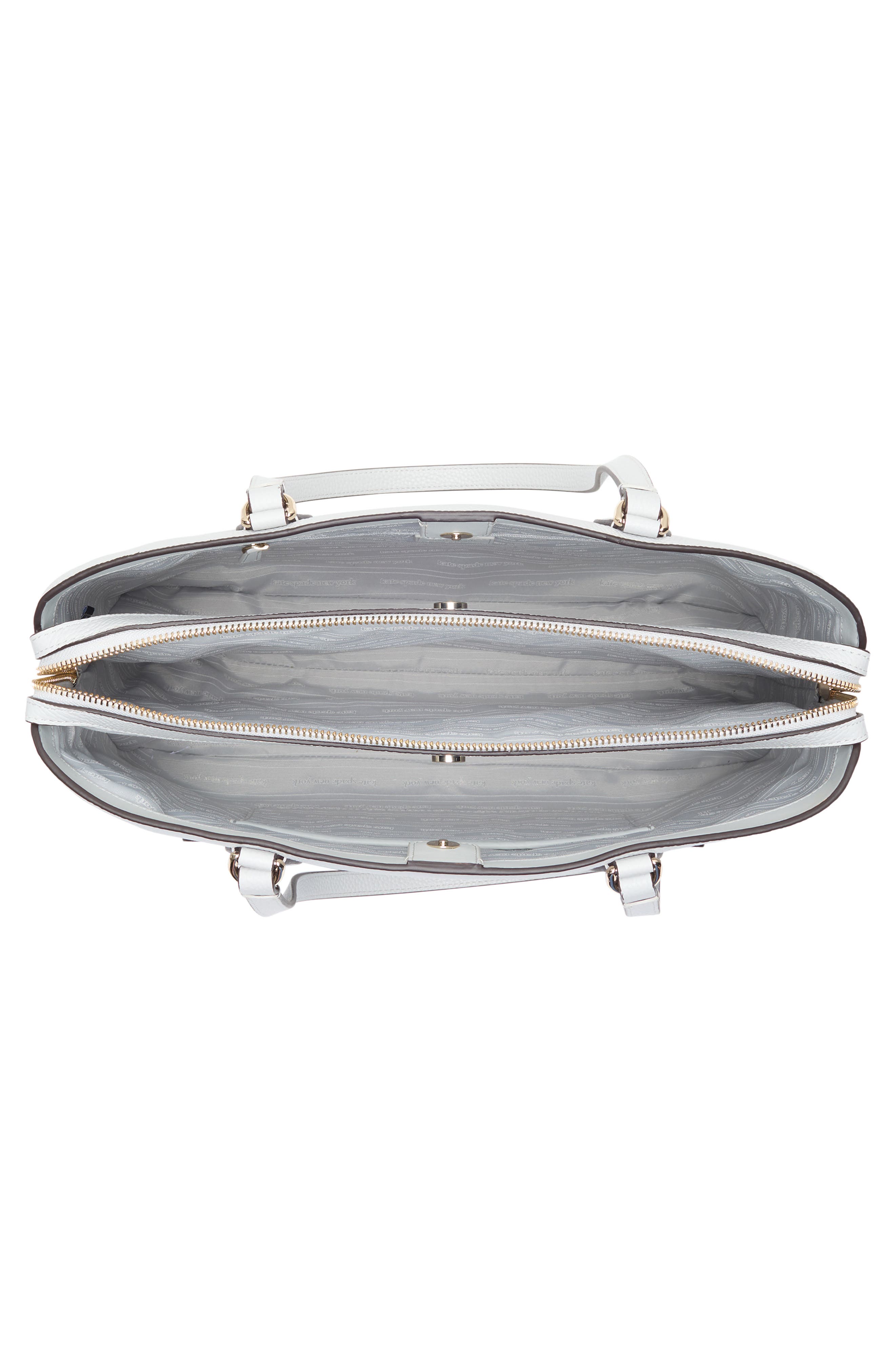 Kate Spade New York hudson pebble leather work tote, Alternate, color, Stone Path