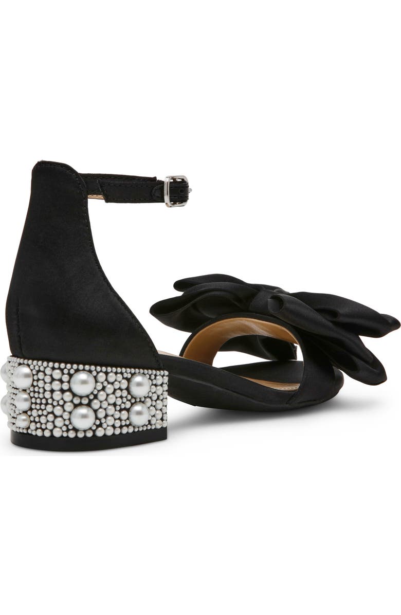 Betsey Johnson Kids' Lulu Ankle Strap Sandal, Alternate, color, Black