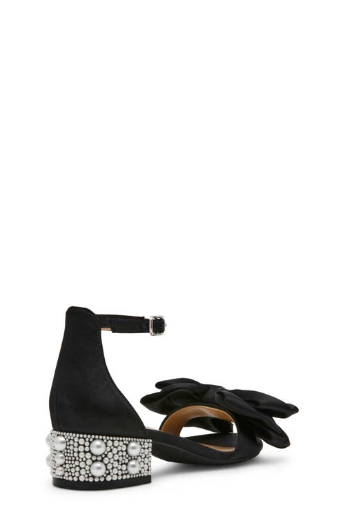 Betsey Johnson Kids' Lulu Ankle Strap Sandal In Black