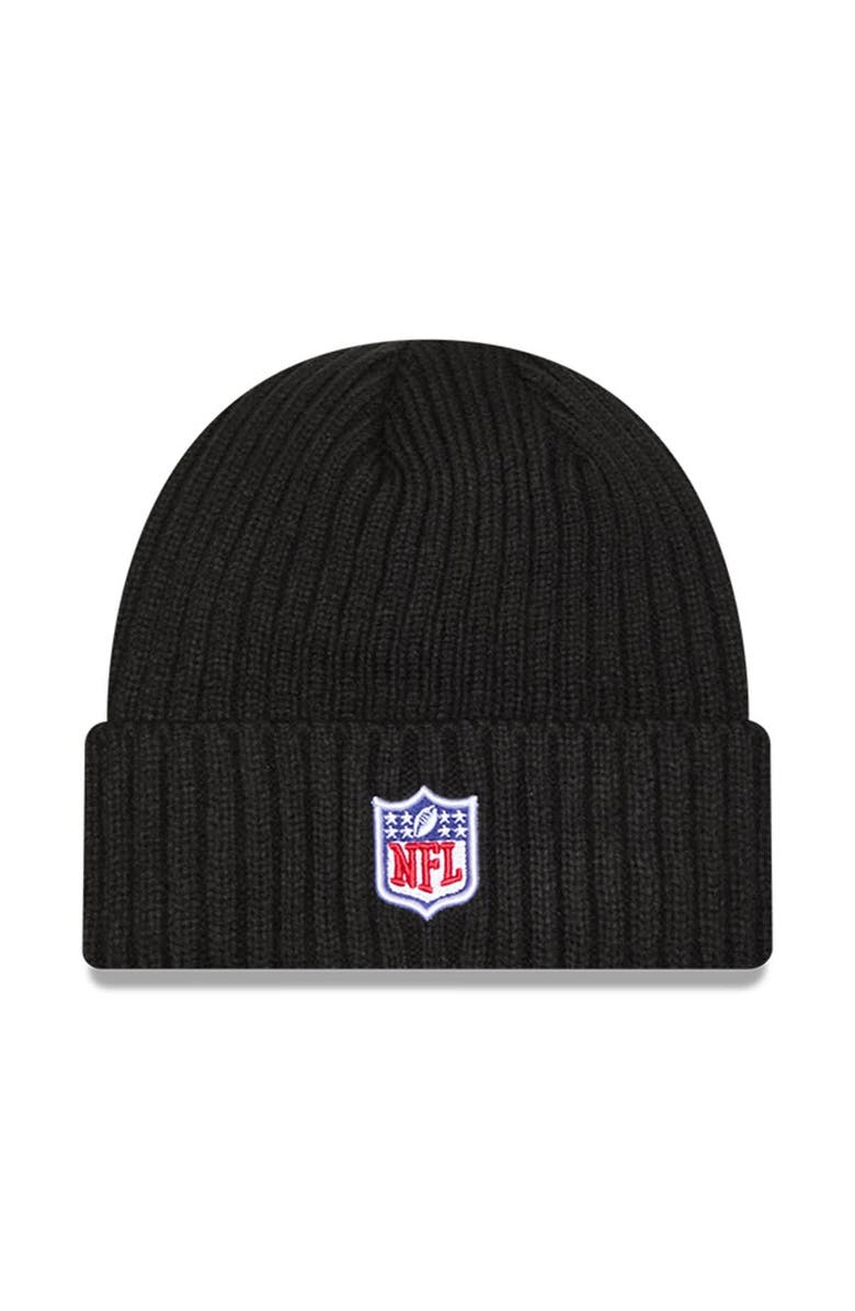 New Era Men's New Era Black Seattle Seahawks 2024 NFL Crucial Catch Cuffed Knit Hat, Alternate, color, Black