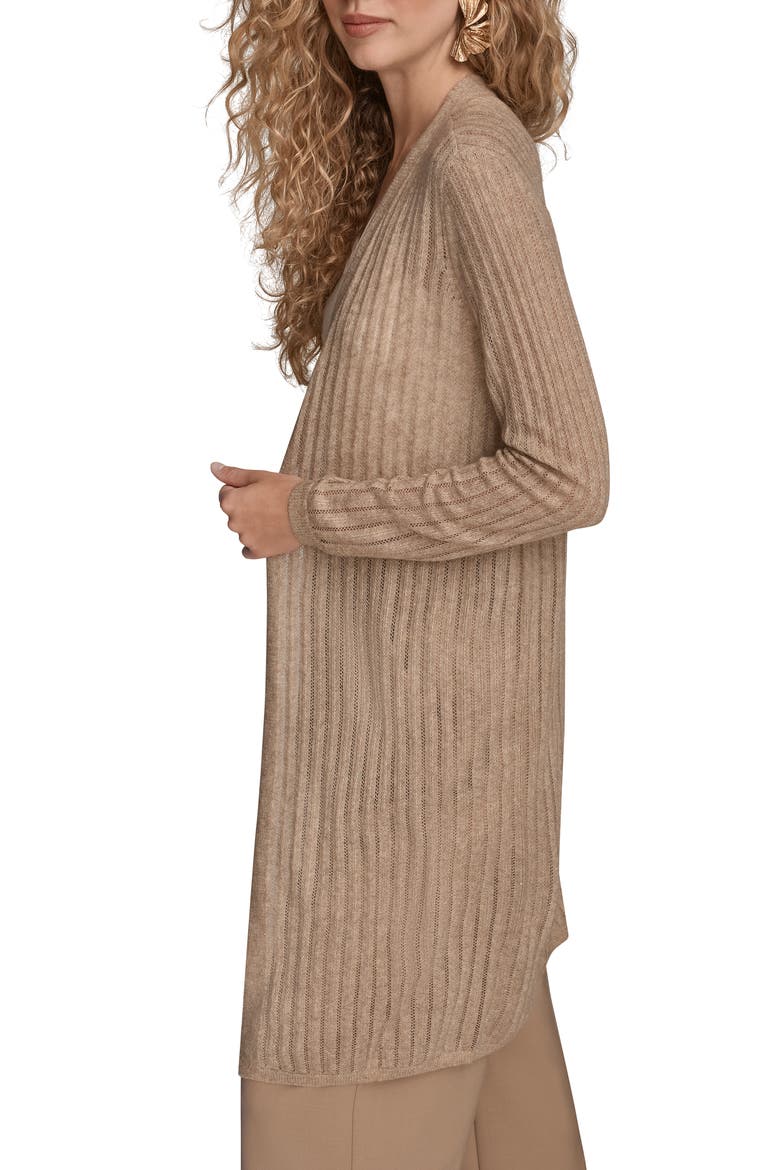 Pointelle Cardigan, Alternate, color, HEATHER NOLITA