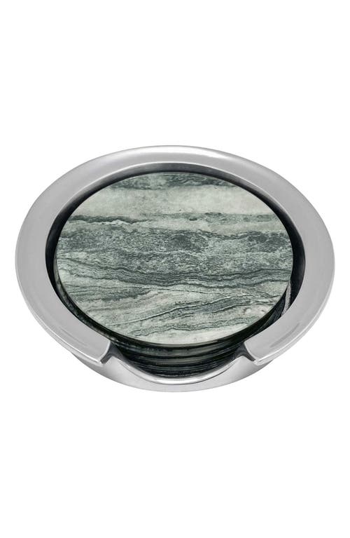 Mariposa Granite Signature Coaster Set in Grey 