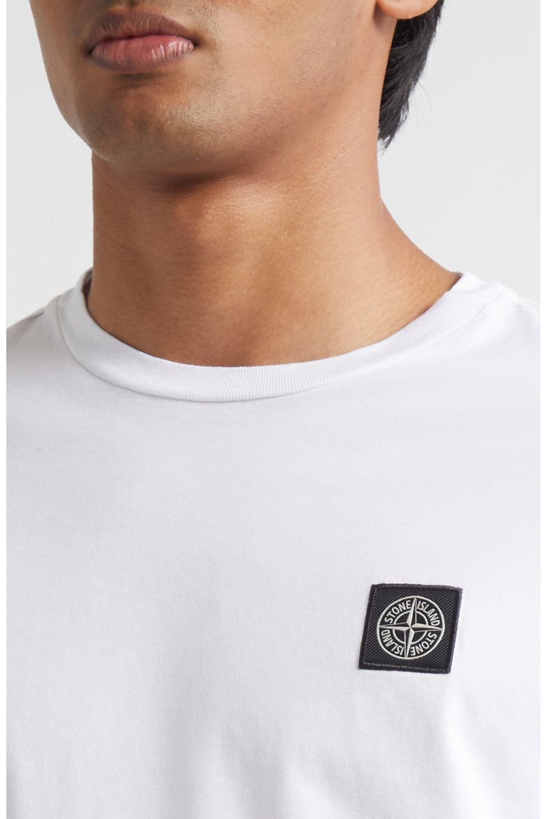 Compass Logo Patch Short Sleeve T-Shirt, Alternate, color, V0001 WHITE