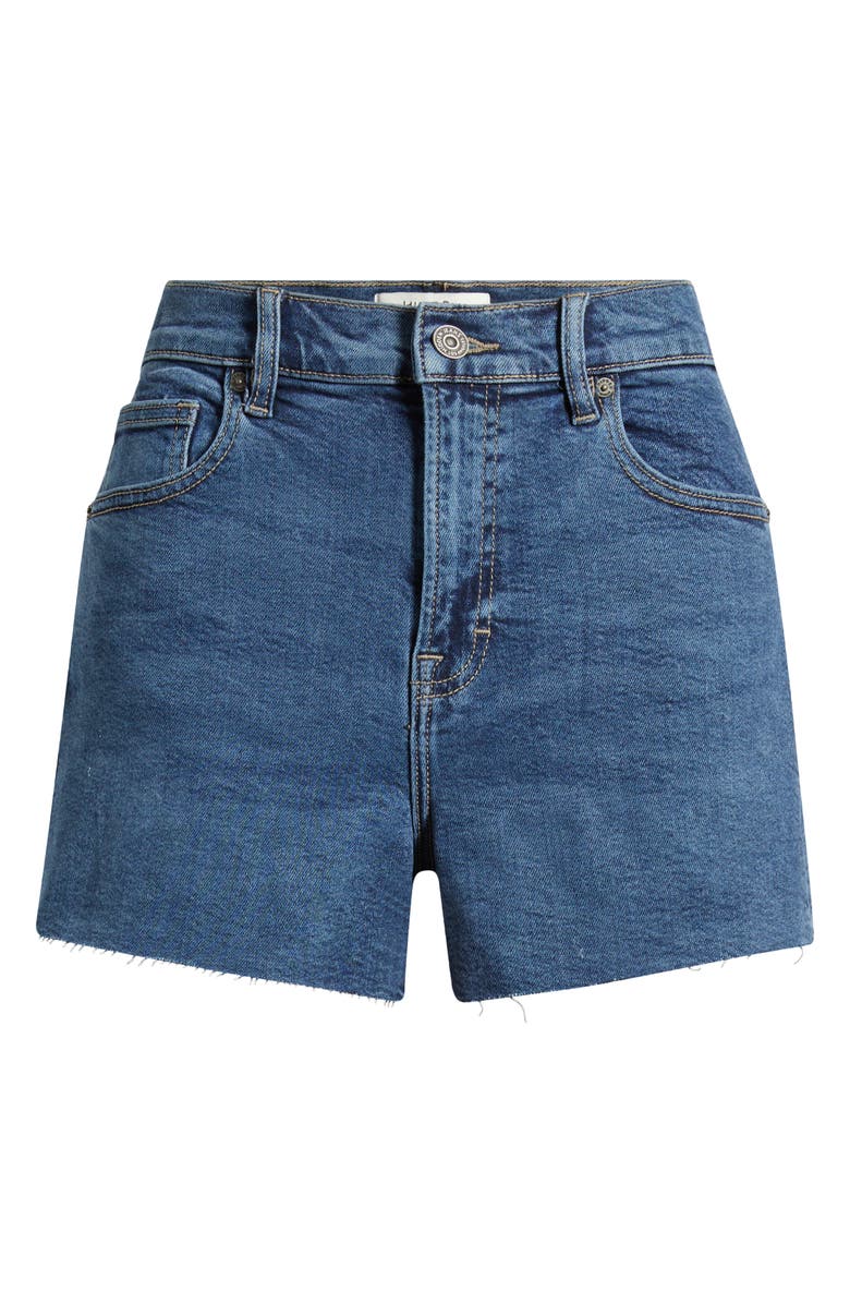 HIDDEN JEANS High Waist Cutoff Denim Shorts, Alternate, color, Dark Wash