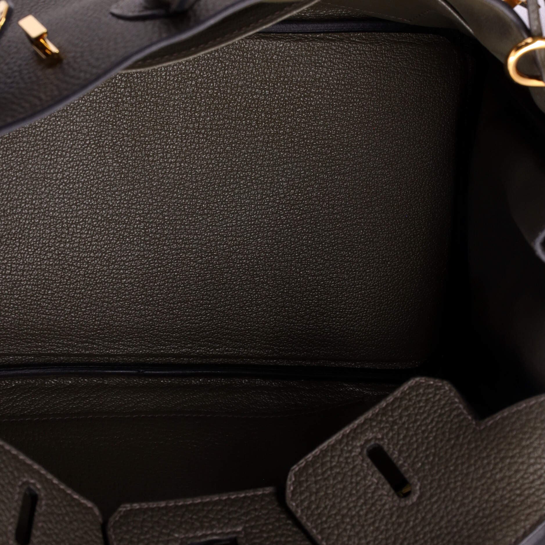 Pre-Owned Hermes Birkin Handbag Green Togo with Gold Hardware 25, Alternate, color, 