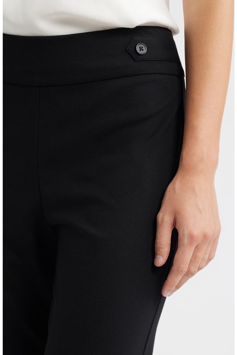 Side Tab Pull-On Straight Leg Pants, Alternate, color, ANNE BLACK