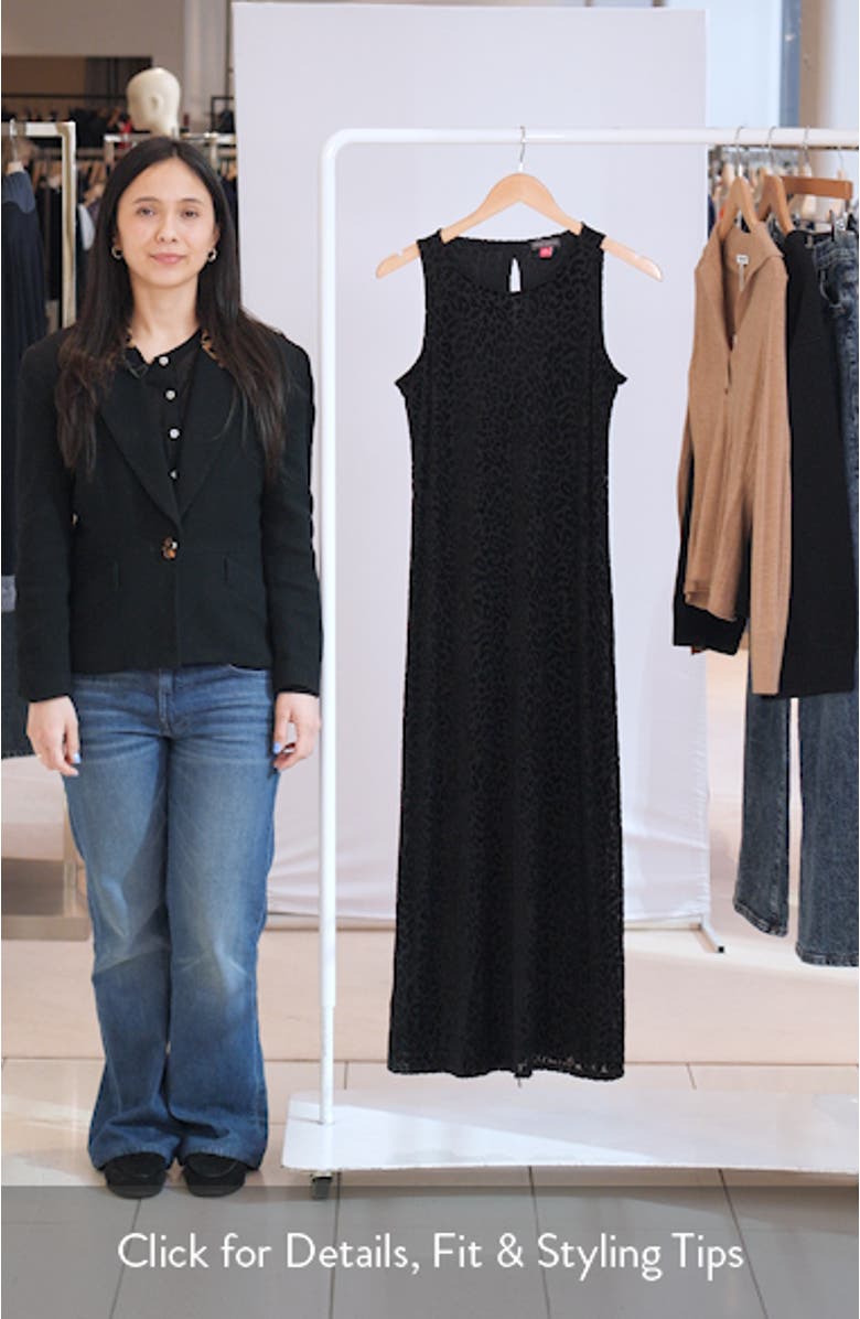 Leopard Print Satin Jacquard Dress, sales video thumbnail