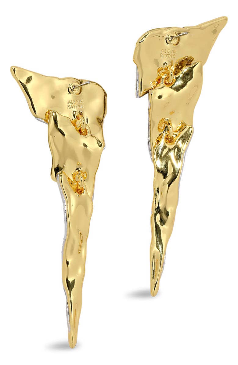 Alexis Bittar Solanales Crystal Cascade Drop Earrings, Alternate, color, Gold/ Crystals
