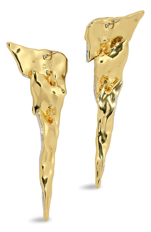 Alexis Bittar Alexis Bitar Solanales Crystal Cascade Statement Earrings In Gold