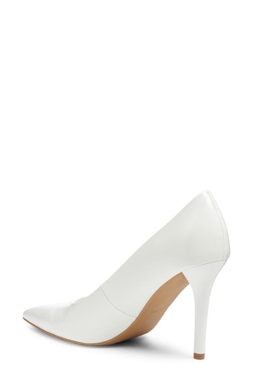 Open Edit Demetra Pointed Toe Pump In White Ice