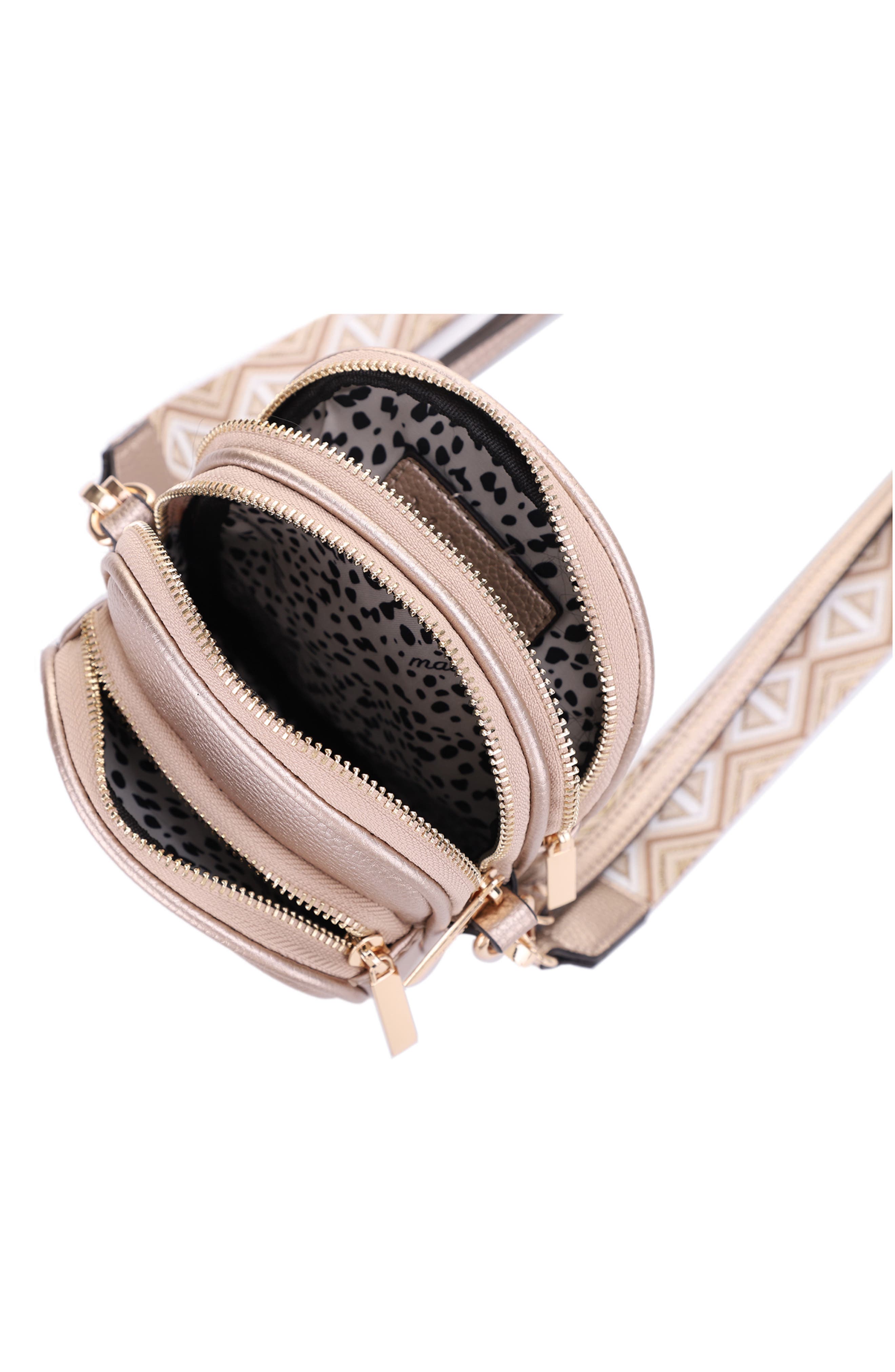 Josephine Vegan Leather Crossbody Bag, Alternate, color, GOLD
