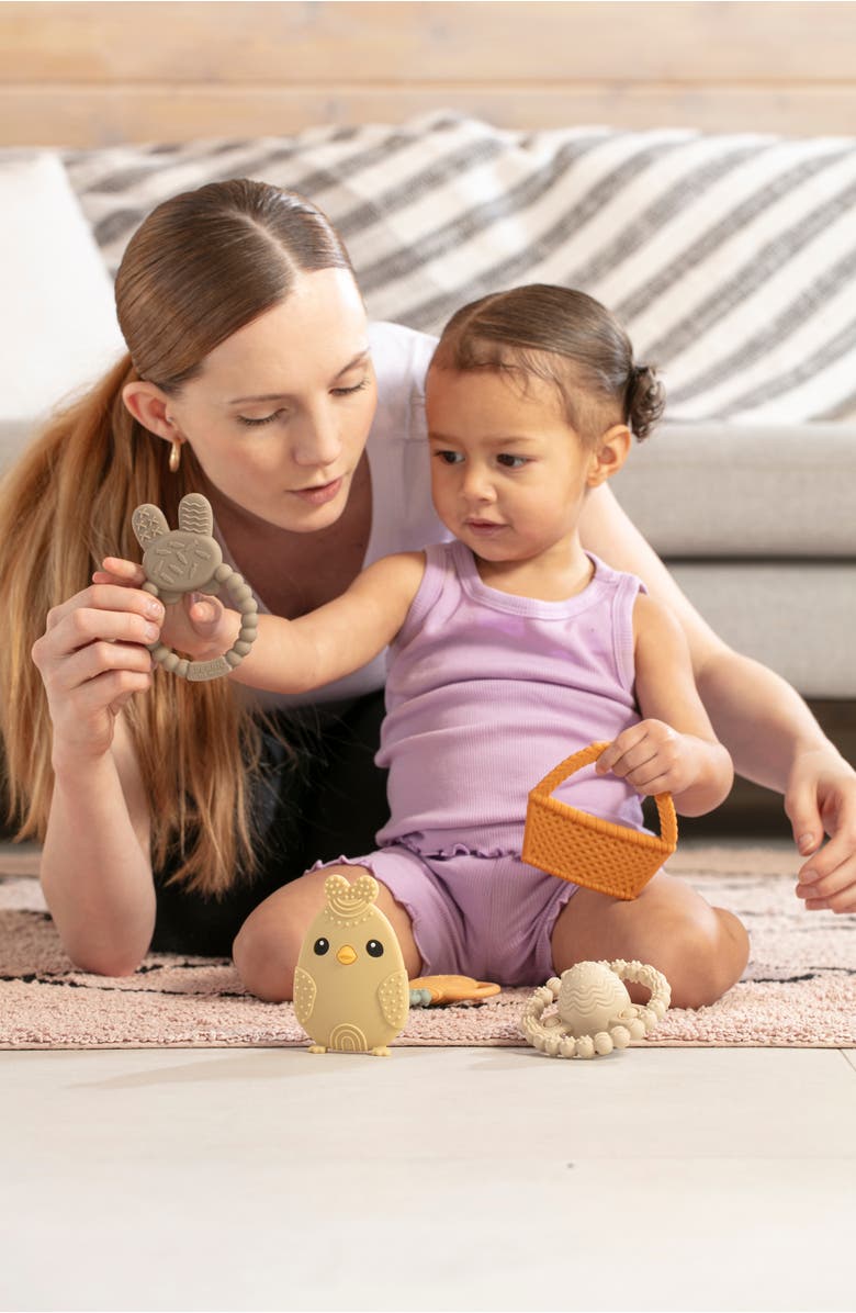 Sperric Easter Silicone Baby Teether Set Cute Gift Toys 5-Piece, Alternate, color,